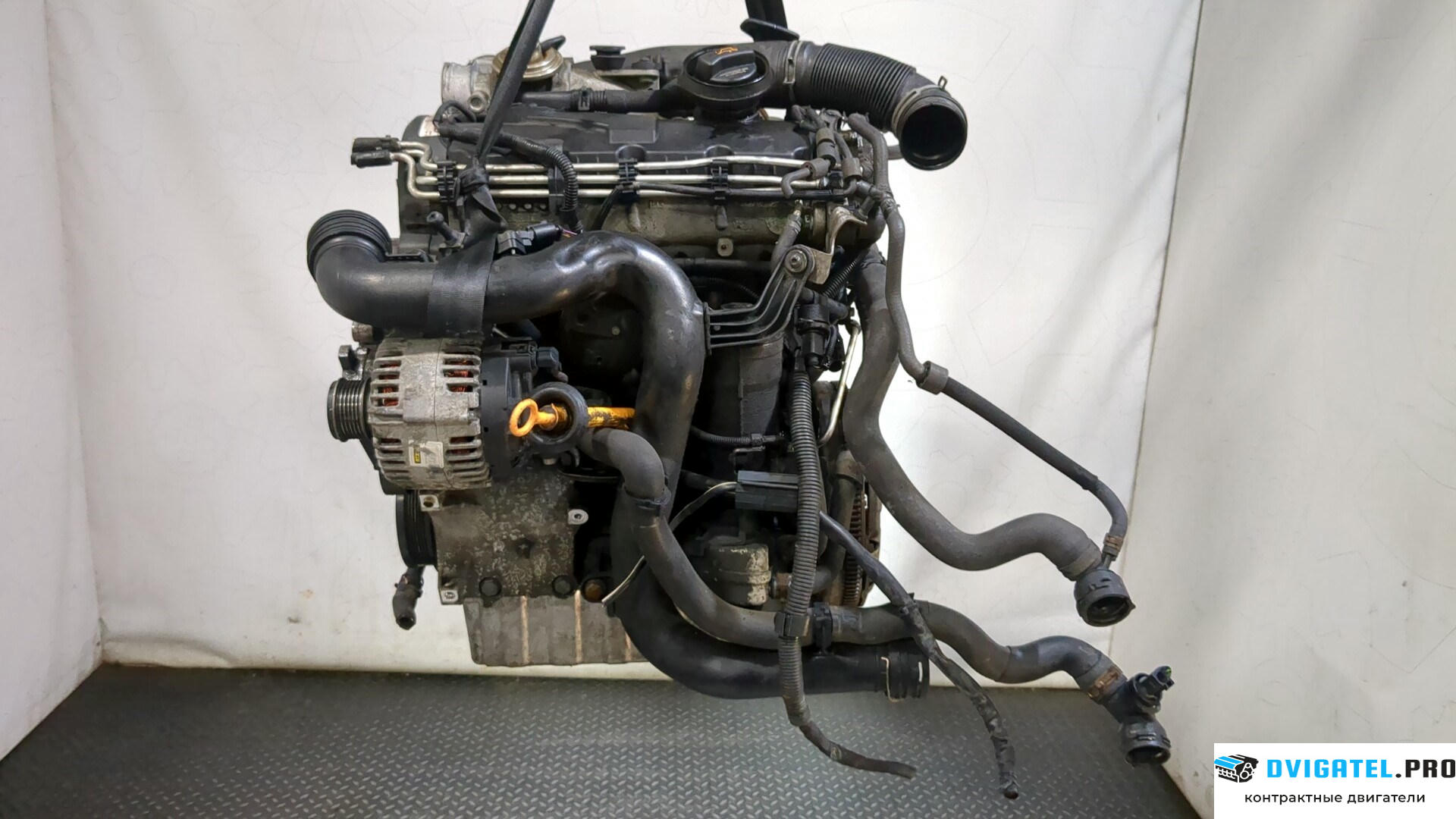 Двигатель Volkswagen Touran 2003 - 2006 BRU 1.9 л., Дизель, TDI, артикул 9287699